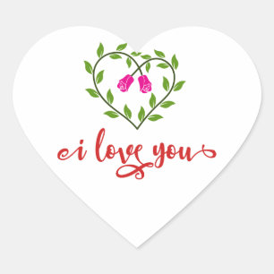 Sticker Cœur Je T'Aime