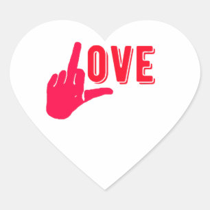 Sticker Cœur Je t'aime plus.