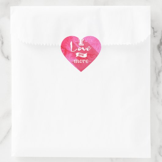 Sticker Cœur Je t'aime plus (Sac)