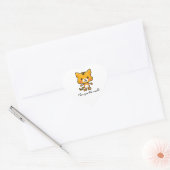 Sticker Cœur Je T'Aime Tant Kitty (Enveloppe)