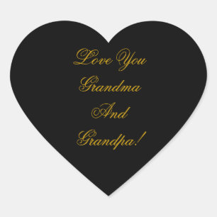STICKER CŒUR JE VOUS AIME GRAND-MÈRE, GRANDPA.