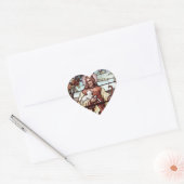 Sticker Cœur Jésus avec son mouton (Enveloppe)