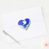 Sticker Cœur Jésus Baptême (Enveloppe)