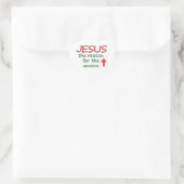 Sticker Cœur JESUS Raison de la saison (Sac)