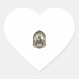 Sticker Cœur Jésus Réparation Couture Cœur Réparé Jésus Réparat