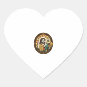 Sticker Cœur  Jésus Selfie Accidentel de la Caméra Frontale ave
