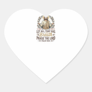 Sticker Cœur Jesus T-shirt graphique de culte acoustique Indie