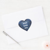 Sticker Cœur Jésus t'aime (Enveloppe)
