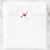 Sticker Cœur jésus t'aime (Sac)