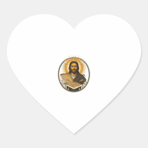 Sticker Cœur Jésus Trompé Par Une Boîte De Pizza Vide Humour De