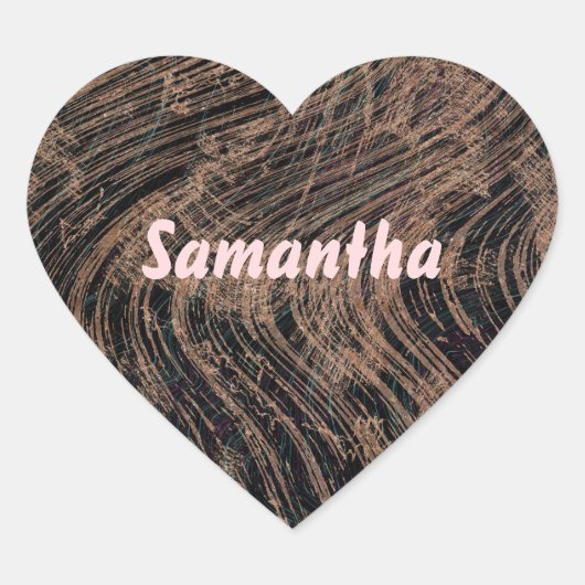 Sticker Cœur Joli marbre (Devant)