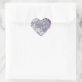 Sticker Cœur Joli Mariage botanique pourpre Airy (Sac)