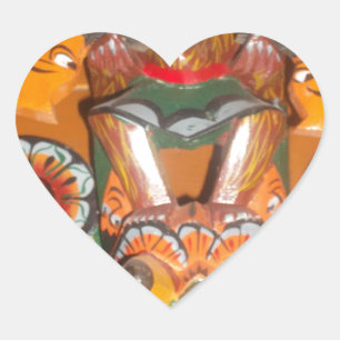 Sticker Cœur Joli Retro Halloween Bash Hakuna Matata Party Cade