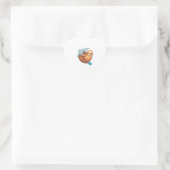 Sticker Cœur Joli Rock Escalade Sloth (Sac)