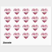 Sticker Cœur Joli Tinsel De Glam Rose (Feuille)