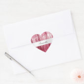 Sticker Cœur Joli Tinsel De Glam Rose (Enveloppe)