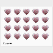 Sticker Cœur Jolie fleur de rose (Feuille)