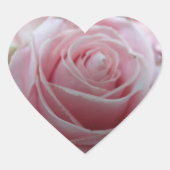 Sticker Cœur Jolie fleur de rose (Devant)