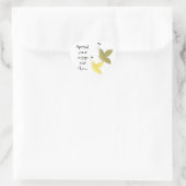 Sticker Cœur Jolis papillons avec citation (Sac)