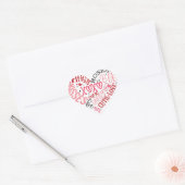 Sticker Cœur Jour de la Saint Valentin (Enveloppe)