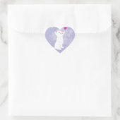Sticker Cœur Jour des Valentines Cute Kitty (Sac)