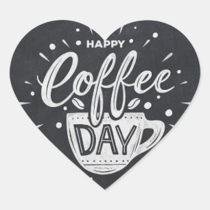 Sticker Cœur Journée internationale du café