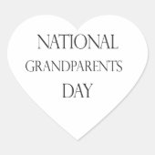Sticker Cœur journée nationale des grands-parents (Devant)