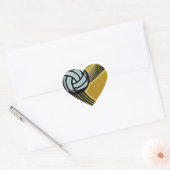 Sticker Cœur Jours dorés - (Enveloppe)