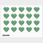 Sticker Cœur Joyeuse Saint-Patrick  (Feuille)