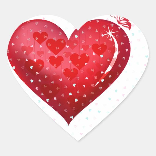 Sticker Cœur Joyeuse Saint-Valentin (Devant)