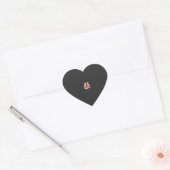 Sticker Cœur Joyeuse Saint-Valentin Couple Beagle (Enveloppe)