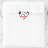 Sticker Cœur Joyeuse Saint-Valentin mignonne (Sac)
