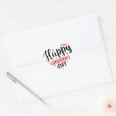 Sticker Cœur Joyeuse Saint-Valentin mignonne (Enveloppe)