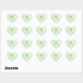 Sticker Cœur Joyeuse Saint-Valentin Nom de l'entreprise Classi (Feuille)