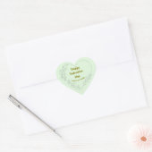Sticker Cœur Joyeuse Saint-Valentin Nom de l'entreprise Classi (Enveloppe)