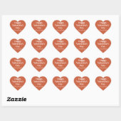 Sticker Cœur Joyeuse Saint-Valentin personnalisée (Feuille)