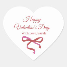 Joyeuse Saint-Valentin Ruban Rose