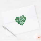 Sticker Cœur Joyeuse St Patrick's Day  (Enveloppe)
