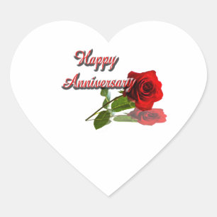 Sticker Cœur Joyeux anniversaire