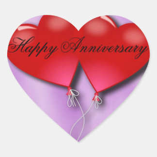 Sticker Cœur Joyeux anniversaire