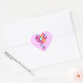 Sticker Cœur Joyeux anniversaire du coeur (Enveloppe)