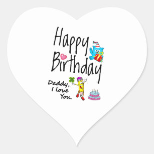 Papa De Joyeux Anniversaire Autocollants Stickers Zazzle