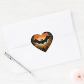 Sticker Cœur Joyeux Halloween (Enveloppe)