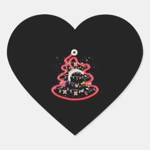 Sticker Cœur Joyeux personnel Médicale de Noël