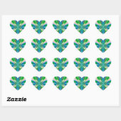 Sticker Cœur Joyeux Printemps (Feuille)