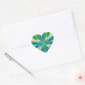 Sticker Cœur Joyeux Printemps (Enveloppe)