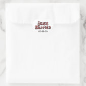 Sticker Cœur Juste marié (Sac)