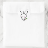 Sticker Cœur Kawaii Bunny et Carotte (Sac)