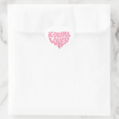 Sticker Cœur Kdrama Lover Pink Modern Minimalistic Typography (Sac)