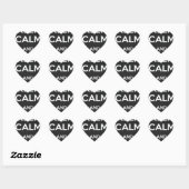 Sticker Cœur Keep Calm and Vape On (Feuille)